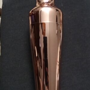 Elegant Viski Parisian Copper Plate Cocktail Shaker Rose Gold Look Golden Era ,